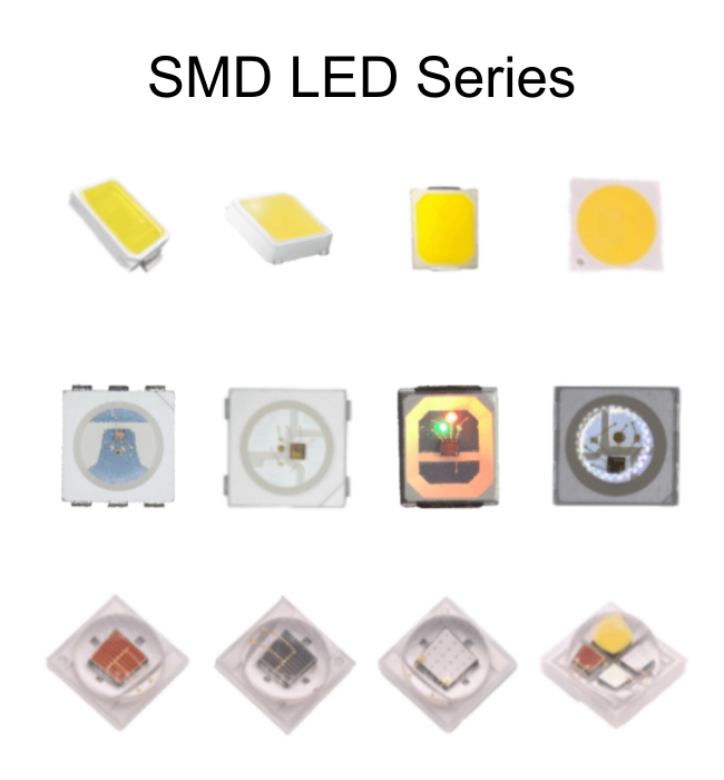 2835 SMD Dual Chip Phototherapy LED Deep Red 660nm & IR 850nm 120deg Beam Angle Flat Clear Lens 0