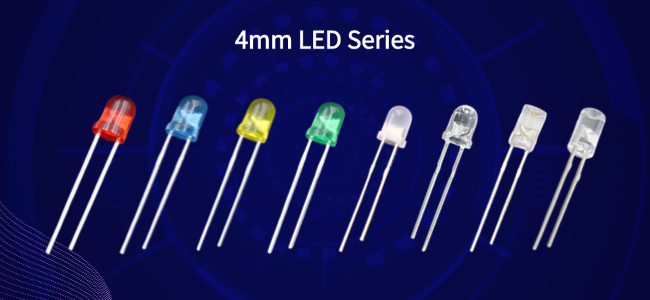 4mm LED Light Diode 620nm - 630nm Red Color 1000mcd - 2000mcd Clear Lens Round Head Short Pins For Indicator 1