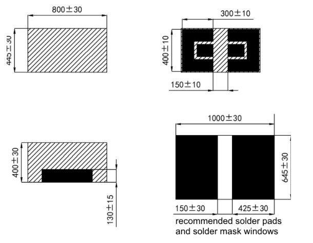 0.8x0.5x0.4mm 0805 Flip Chip Framed Auxiliary Electrode CSP LED For Outdoor Displays 0