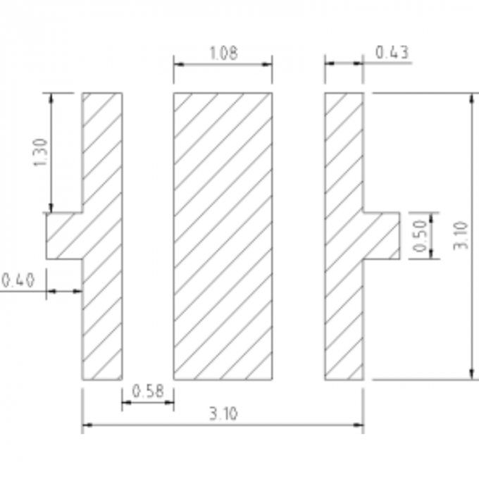 1W UVB 330nm Radiant Power 60 Deg 3838 SMD LED Chip 3838 SMD Diode For Sensor Light 1