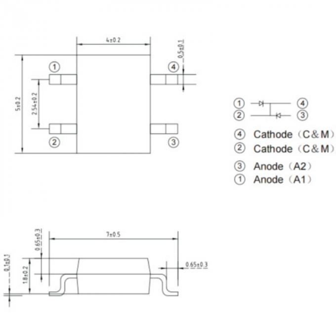 5x4x1.8mm IR Receiver 380nm -1100nm Infrared SMD LED Receiver Tube for Optical Communication Receivers 0
