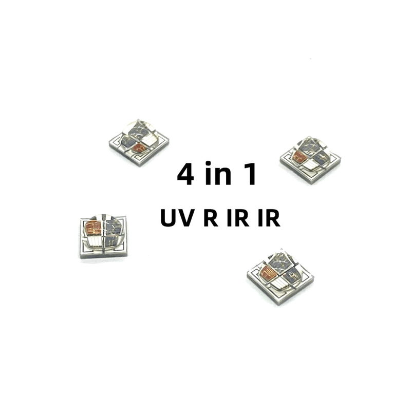 Customized 5050 SMD UV R IR IR 4in1 Ceramic Pb-Free Reflow Soldering Industrial Lighting LED Bead Chip