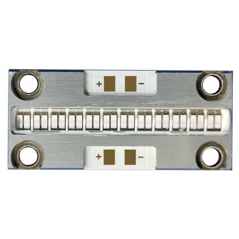 40x18mm 60deg 9-10W/Cm2 88W 380nm - 410nm Copper Substrate COB UV LED Module 3D Printer  UV Curing