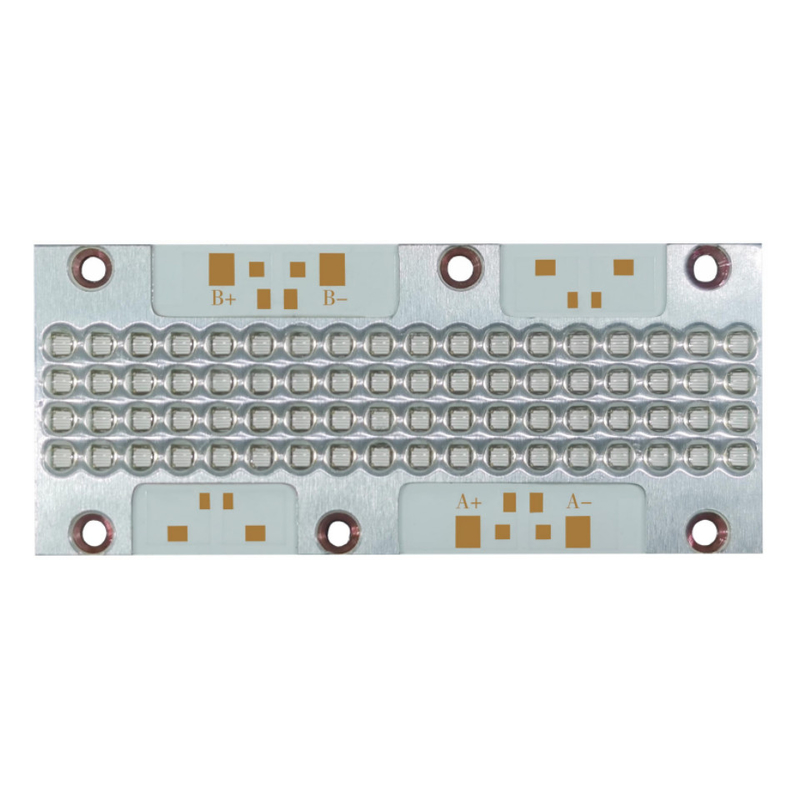 365nm 176W High Power 71*31mm 10-12W/cm2 30deg / 60deg SMD Copper Board COB LED Module For Curing