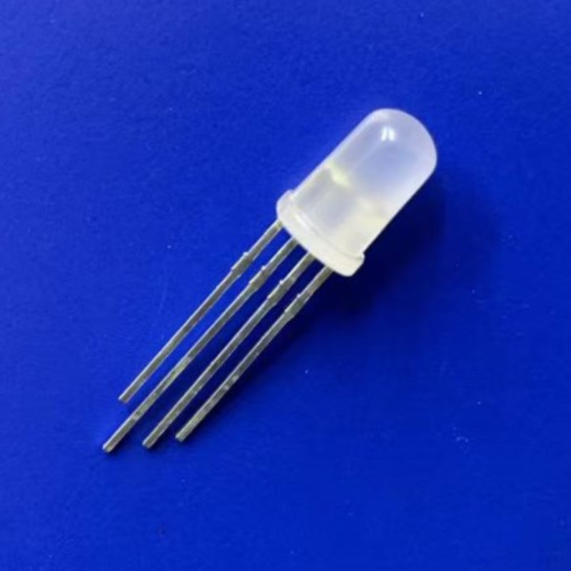 12V 5mm Addressable LED Diode R G B Dream Color Diffused Lens 3-In-1 WS2812B Short Pins Point Control LED Diode
