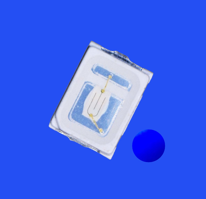 SMD LED Diode SMD2016 2.0x1.6mm Blue Color 460-470nm 1-2LM 120deg Clear Lens