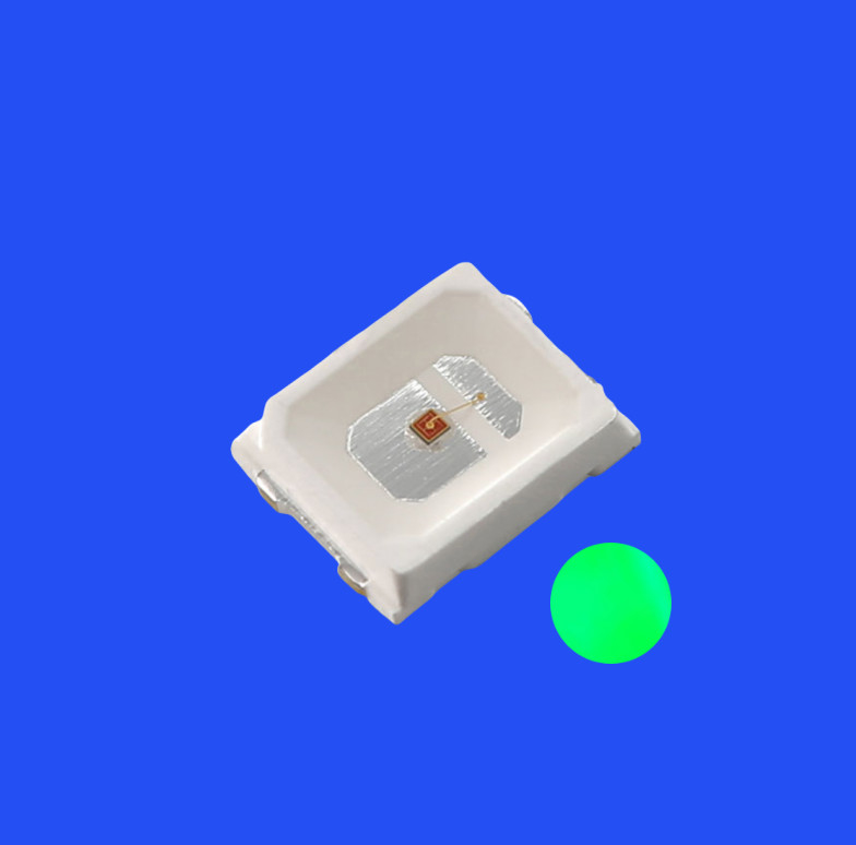 SMD2835 2.8x3.5mm Green Color 520- 525nm 8-12LM 120deg Transparent Lens PCT Bracket Diode Light