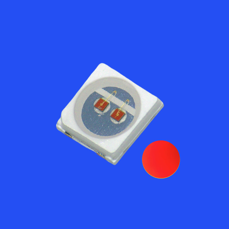 SMD3030 3.0x3.0mm Red Color 620-625nm 3-5LM 120deg Water Clear Lens PCT Bracket LED Chip