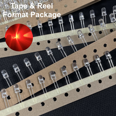  Traffic Light Red Diode 620nm / 625nm 12000mcd Customization Specification in Tape & Reel Format Package
