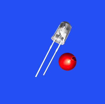 Flashing LED 5mm 0.5Hz 1/2 Duty Cycle Red Color 620nm 1500mcd Clear Lens Dip Blinking LED