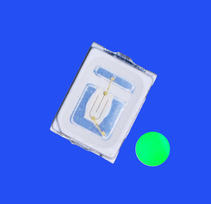 Buy SMD LED Diode SMD2016 2.0x1.6mm Green Color 520nm - 525nm 8-10LM 120deg Transparent Lens online manufacture