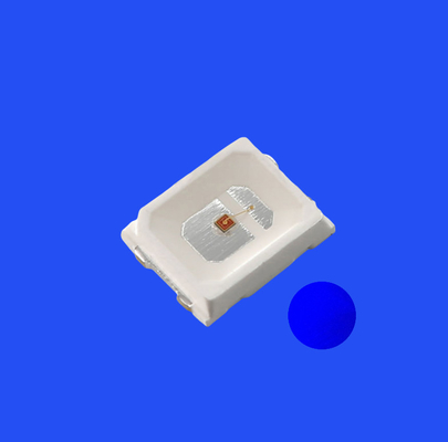 Good price SMD2835 2.8x3.5mm Blue Color 460-470nm 1-2LM 120deg Transparent Lens PCT Bracket Diode Light online