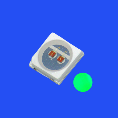 SMD3030 3.0x3.0mm Green Color 520- 525nm 8-12LM 120deg Water Clear Lens PCT Bracket LED Chip