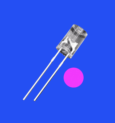 Good price 5mm 1.0Hz 1/2 Duty Cycle Pink Color 1000-2000mcd 90deg Capacitor Zener Integrated Flangeless Concave LED online