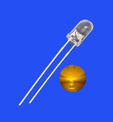 Good price Flashing LED 5mm 3.0Hz 1/6 Duty Cycle Yellow Color 590nm 600-1200mcd Round Clear Lens Dip Blinking LED online