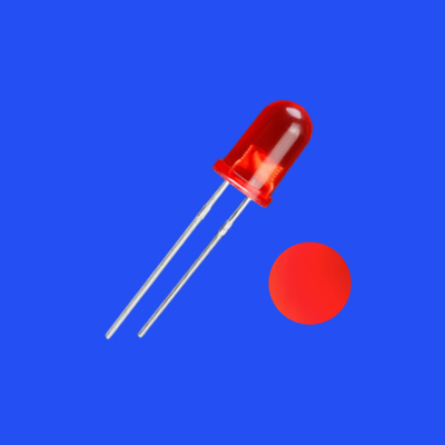 Good price 5mm 3Hz 1/6 Duty Cycle 12V Tinted Diffused Red Color 620nm 70-150mcd 60deg Resistor Integrated Round Head LED Diode online