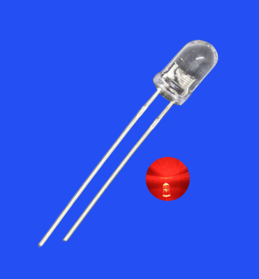 Buy 5mm 6.8Hz 1/6 Duty Cycle Red Color 630nm 2000mcd Round Clear Lens Strobe Flashing LED Diode online manufacture