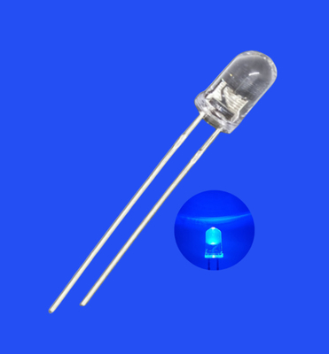 Buy 5mm 6.8Hz 1/6 Duty Cycle Blue Color 470nm 500mcd Round Clear Lens Strobe Flashing LED Diode online manufacture