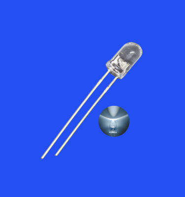 Buy 5mm 12Hz 1/6 Duty Cycle White Color 8000K 4000mcd Round Clear Lens Strobe Flashing LED Diode online manufacture