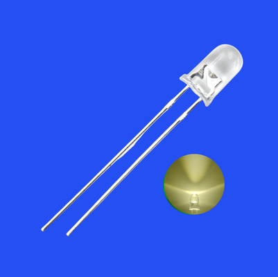  5mm Warm White Color 2700-3500K 1500-2500mcd Round Clear Lens Candle Flickering Flashing LED Diode