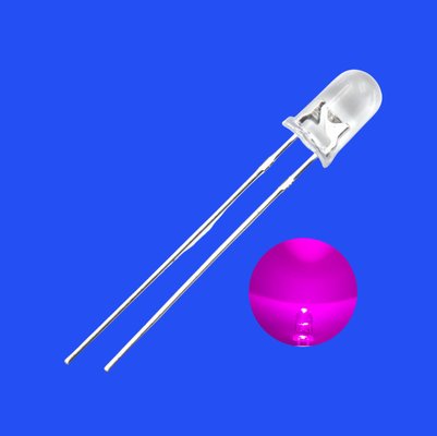  5mm Pink Color 1000-2000mcd Round Clear Lens Candle Flickering Flashing LED Diode