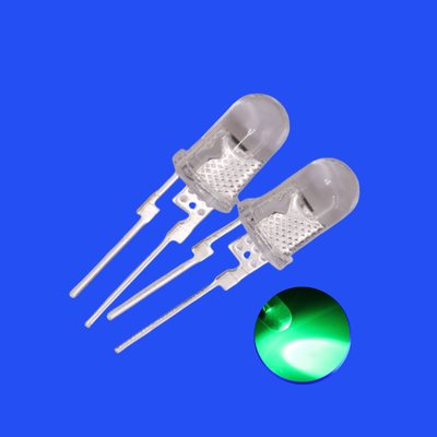 Good price 0.5W 5mm Green Color 520-530nm Clear Lens Short Pins With Heat Sink For illumination online