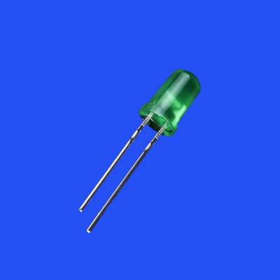 Good price 5mm Round Head Tinted Diffused Lens Foggy Green Color 520-530nm 3000-4000mcd 60deg Diode Light online