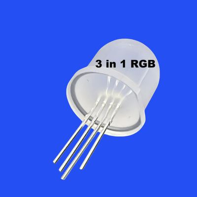 WS2812B 12mm 3 In 1 RGB Full Color Diffused Round Head 60 Deg Addressable Pixel LED Diode For LED String Light