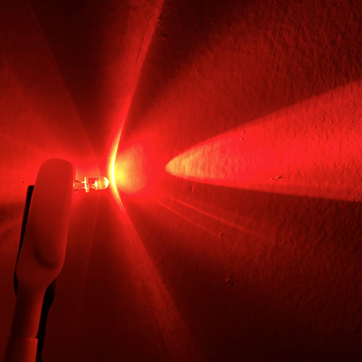 T1 3/4 5mm Red Emitting Color 5mm LED Diode Transparent Round Head For Turn Signal Indicator