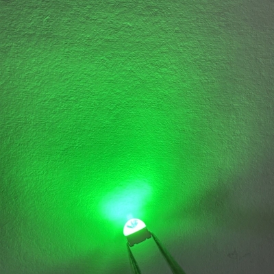 Green Color SMD 3528 LED Diode 520-530nm 10000-13000mcd Ball Head Water Clear 30deg 70mW