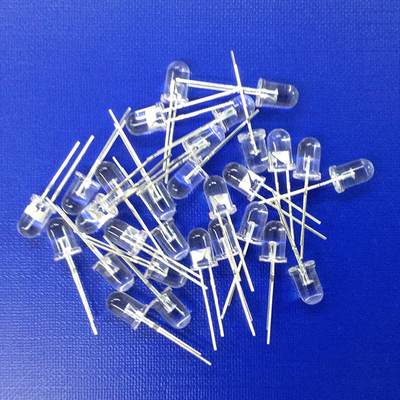 T1 3/4 5mm Red Emitting Color 5mm LED Diode Transparent Round Head For Turn Signal Indicator