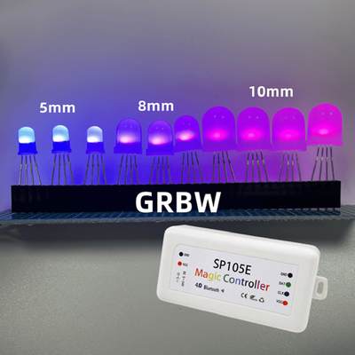 10mm Addressable LED Diode GRBW Pixel LED Beads SK6812 Integrated Diffused Round Head