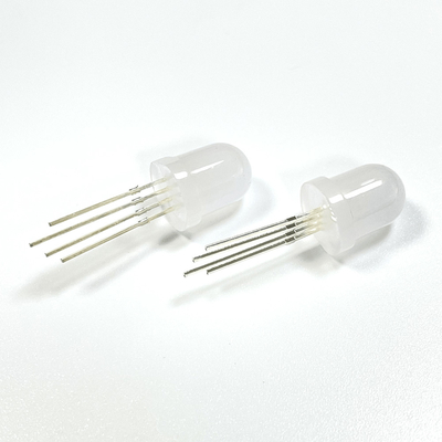 8mm GRBW 4-In-1 SK6812 Integrated Driver Addressable Pixel Round Diffused Head LED Diode