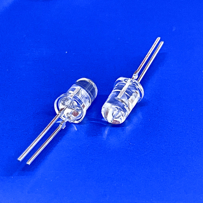 Green Color 5mm LED Diode 45deg 500nm Clear Round Head With Stopper For LED Turn Signal