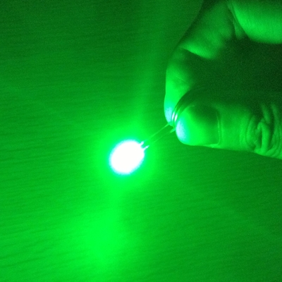 5mm LED Light Emitting Diode 520nm Green Color 30000mcd Ultra Bright Round Head LED Bead