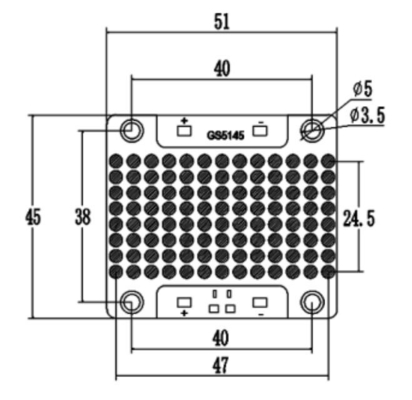 UV Diode 51*45mm 392W 385nm 395nm 405nm 15-18W/CmÂ² LED UV Module For Printing Glue Curing