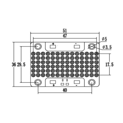 51*36mm 312W High Power UV Diode Module 385nm 395nm 405nm 15-18W/CmÂ² Cooper Material For Curing