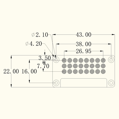 UV Diode 43x22mm 60W 380nm 410nm 60deg 11-13W/cm2 COB UVA Module For Photolithography