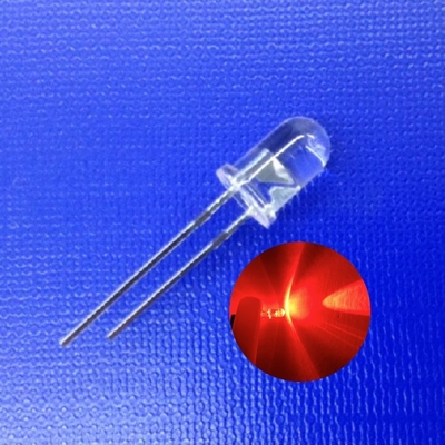 5mm 620nm Red Color 45deg 13000mcd High Intensity LED Diode For Safety Traffic Light