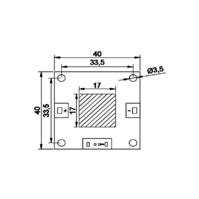 40*40mm 365nm 186W 14-16W/Cm2 Copper Substrate COB UV Module For UV Inspection 3D Printer