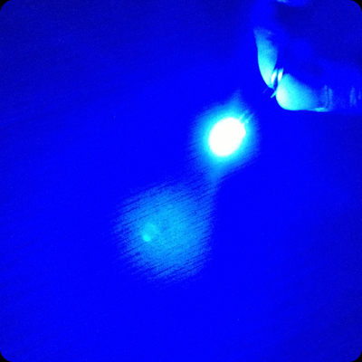5mm Through Hole LED Diode 460nm 470nm Blue Color 120deg Beam Angle 4-6LM Round Clear Lens