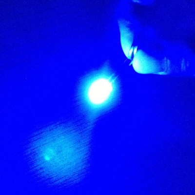 0.5W 5mm LED Light Emitting Diode 520-530nm Blue Color 25000mcd Clear Lens For Indicator Lighting