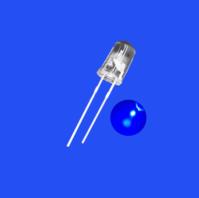 Flashing LED 5mm 0.5Hz 1/2 Duty Cycle Blue Color 460-470nm 1200mcd Clear Lens Dip Blinking LED