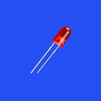 5mm 2.0Hz 1/8 Duty Cycle Tinted Red 620nm 150mcd 60deg Round Head With Flange Blinking LED