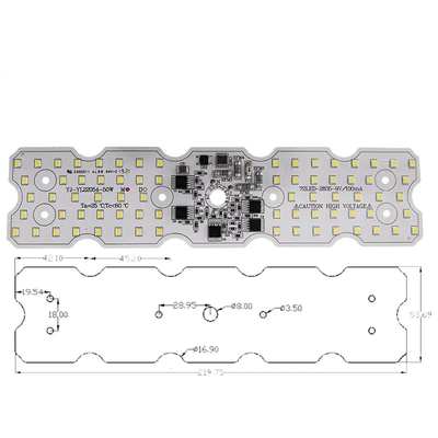 50W 220V 5700K 3030SMD DOB AC LED Module Linear Light Engine For LED Streetlights