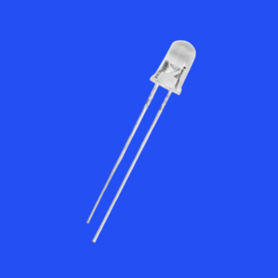 5mm 1.5Hz 1/6 Duty Cycle Warm White Color 2700-3500K 1500-2500mcd Round Head With Flange Long Pins Flashing LED