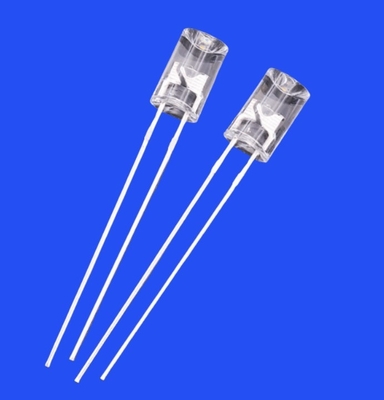 5mm 1.5Hz 1/12 Duty Cycle Red Color 620-630nm 600-1200mcd 90deg Flangeless Concave Shape Flashing LED