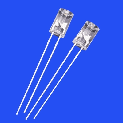 5mm 1.5Hz 1/12 Duty Cycle Warm White Color 2700-3500K 1500-2500mcd 90deg Flangeless Concave Shape Flashing LED