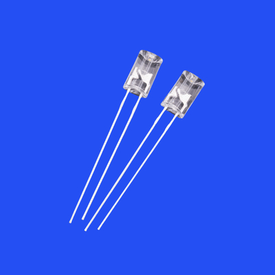 5mm 1.5Hz 1/12 Duty Cycle 12V Yellow Color 590nm 1200mcd 90deg Resistor Integrated Flangeless Concave Flashing LED