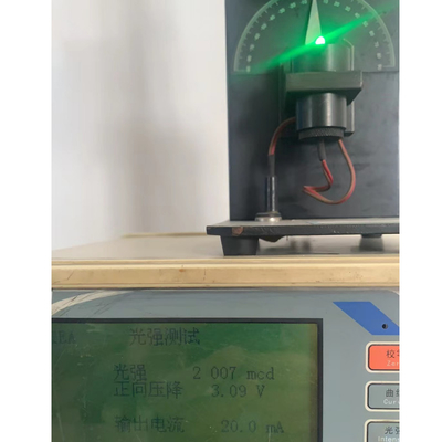 346 Oval Shape Display Screen LED 520nm Green Color 3000mcd Tinted Diffused Lens Short Pin With Stopper